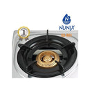 Nunix SS001 Gas Stove Table Top Stainless Steel Double Burner