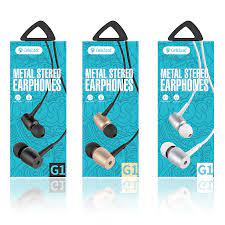 Celebrat G1 Wired Stereo Earphone - With Microphone, Cable length:1.2m
