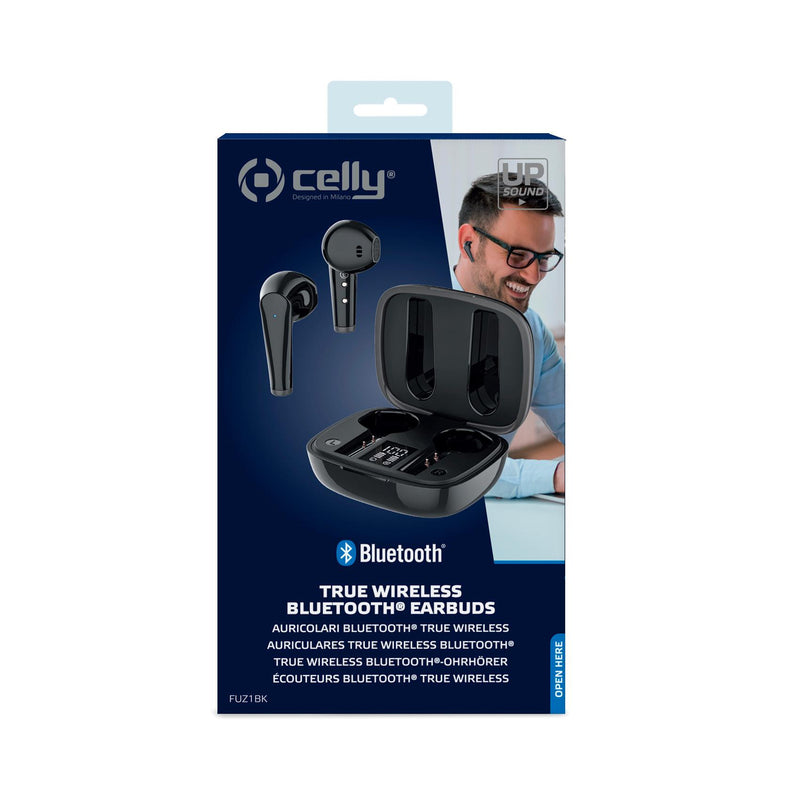 Celly FUZ1WH Wireless Bluetooth Earbuds