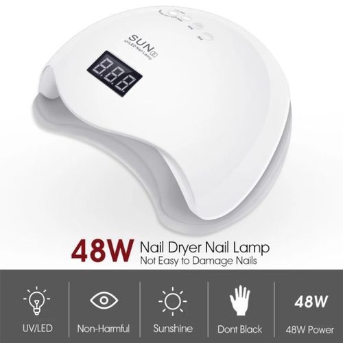 NanoInfusion 48W Wireless Plasma LED Nail Lamp – NON UV, Battery Powered, Quick-Dry, USA Made