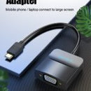 Vention TDDBB Type-C To VGA Adapter - 0.15M , Black ABS Type, VGA resolution up to 1920*1080@60hz