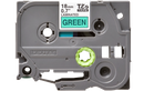 Brother TZe-741 Labelling Tape Cassette – Black on Green, 18mm wide