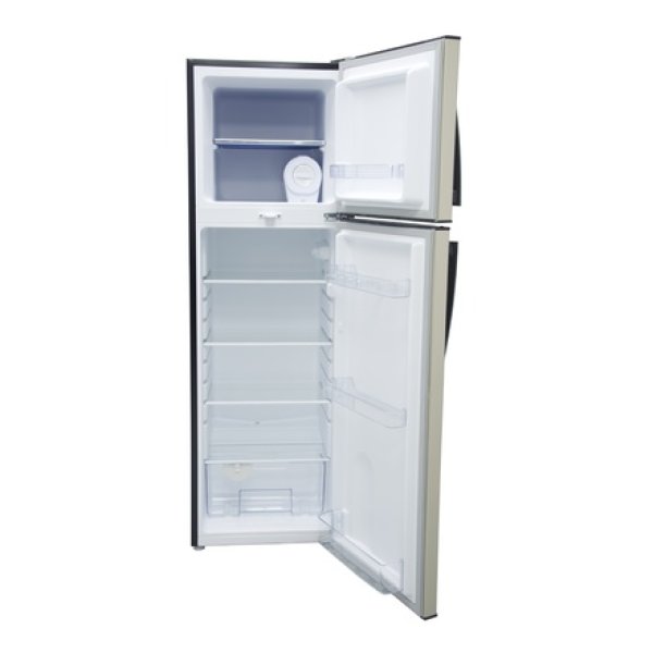 Mika MRDCD95LSL (MRDCD95SBR) 168Ltrs Refrigerator - Direct Cool, Double Door, Silver Brush