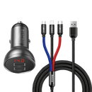 Baseus 3 in 1 Car Charger Suit 