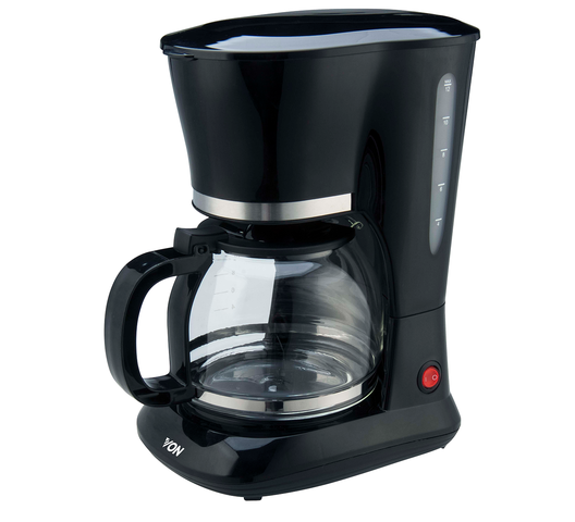 Von VSCD12MVK 12 Cup Coffee Maker - 1.25Liters glass jug, Anti-drip