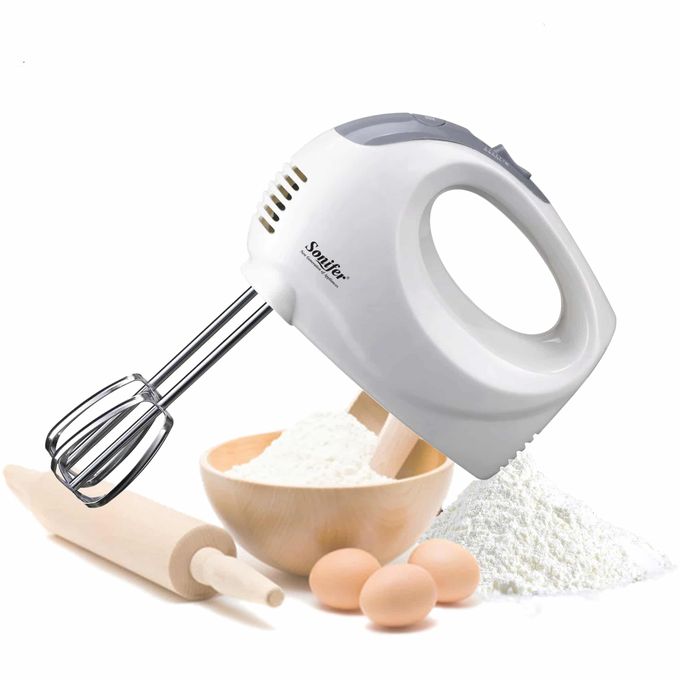 Sonifer SF-7004 Hand Mixer - 3 Speed, Handheld, stainless steel