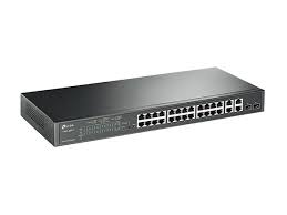 TP-Link 24-Port 10/100Mbps + 4-Port Gigabit Smart PoE+ Switch T1500-28PCT (TL-SL2428P)