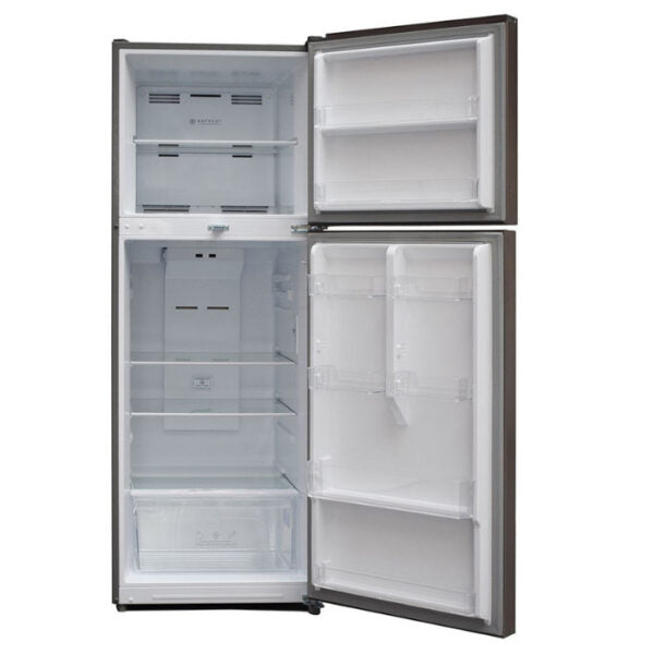 Capacity: 314 Litres Adjustable, tempered, transparent glass shelves 2 Door fridge 100W Consumption With an ice cube tray Water drainage board Low maintenance Large storage spaces Direct cool technology A vegetable/fruit drawer 1 Year warranty