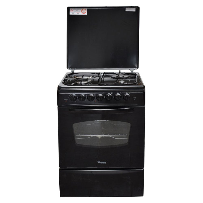 Ramtons RF/403 3 Burner Gas Cooker - with1 Electric Plate, Auto-Ignition, Electric oven/grill, Thermostat