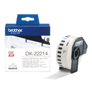 Brother DK-22214 Continuous Paper Label Roll – Black on White, 12mm wide