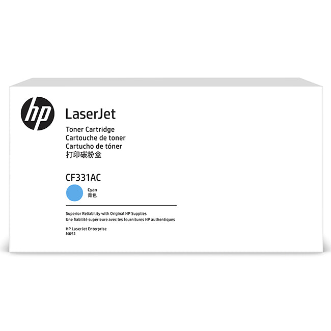 HP CF331AC Cyan Original LaserJet Toner Cartridge