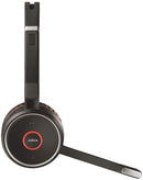 Jabra Evolve 75 UC Stereo Wireless Bluetooth Headset / Music Headphones Including Link 370 - 7599-838-199