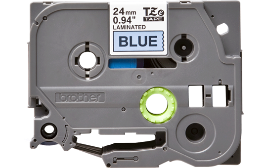 Brother TZe-551 Labelling Tape Cassette – Black on Blue, 24mm wide