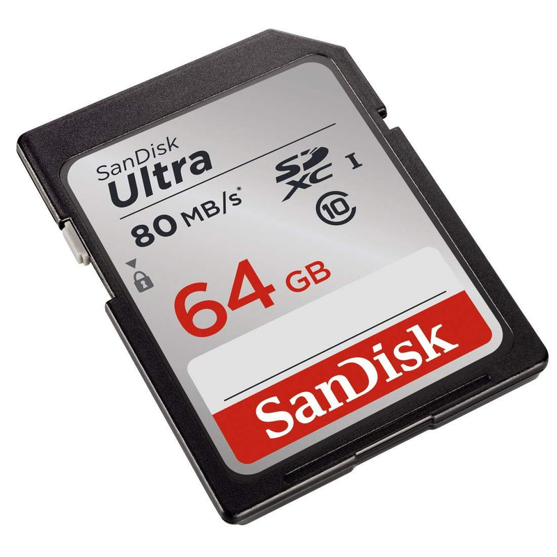 SanDisk Ultra 64GB SDXC UHS-I 100MB/s C10 U1 Full HD Memory Card (SDSDUNR-064G-GN6IN)
