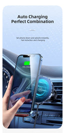 Usams US-CD164 Ultra-Slim Magnetic Car Wireless Charger 15W(Also For Home Use)