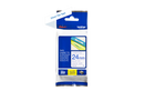 Brother TZe-253 Labelling Tape Cassette – Blue on White, 24mm wide