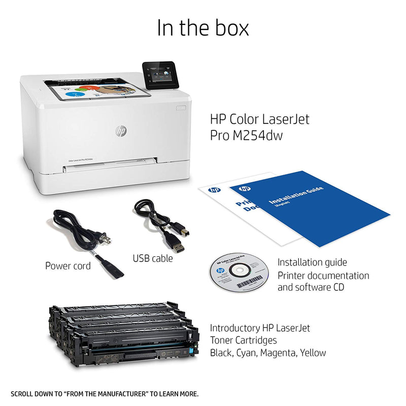 HP Color LaserJet Pro M254dw Printer (T6B60A