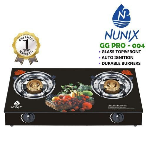 Nunix GG PRO Tampered Glass Top Gas Table Cooker