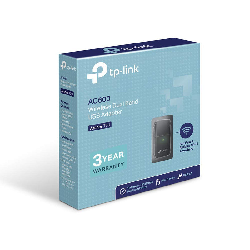 TP-Link AC600 Wireless Dual Band USB Adapter - TL-Archer T2U