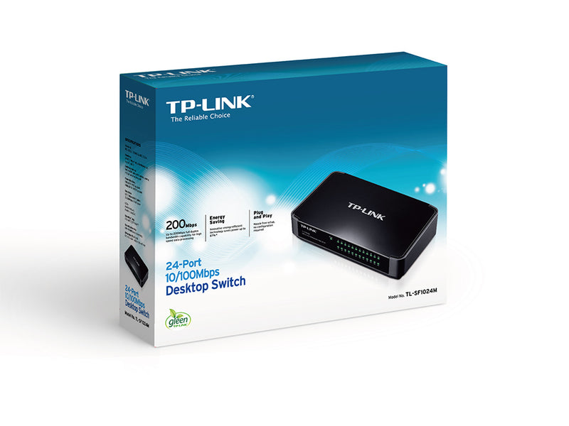 TP-Link (TL-SF1024M) 24-Port 10/100Mbps Desktop Switch