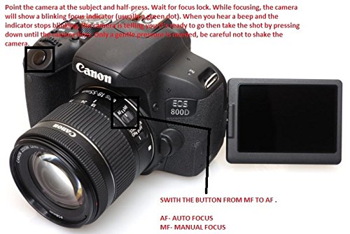 Canon EOS 800D Digital SLR with 18-55 is STM Lens (1895C002BA)