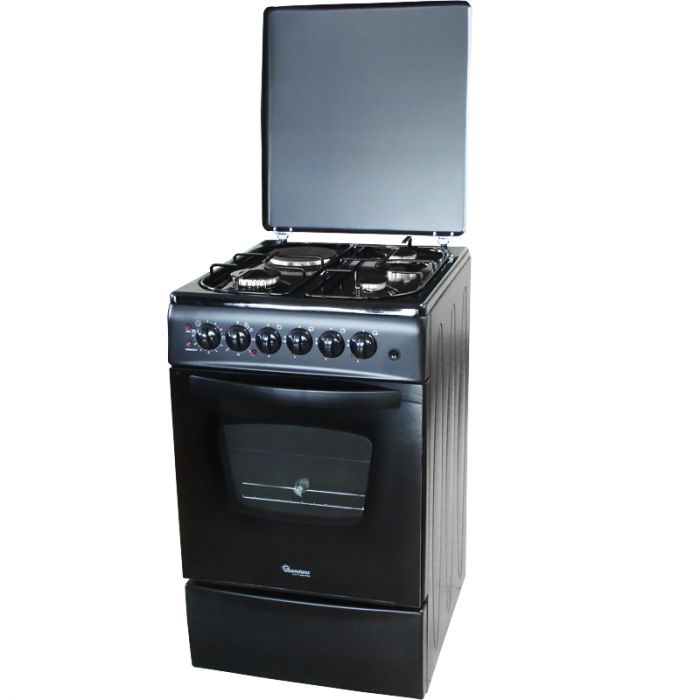 Ramtons RF/403 3 Burner Gas Cooker - with1 Electric Plate, Auto-Ignition, Electric oven/grill, Thermostat