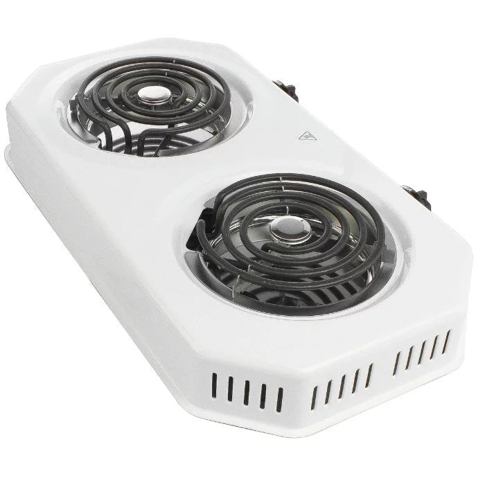RamtonsRM/253 Double Spiral Plate Plate Table Top Cooker - 2 level temperature setting from simmer to boil