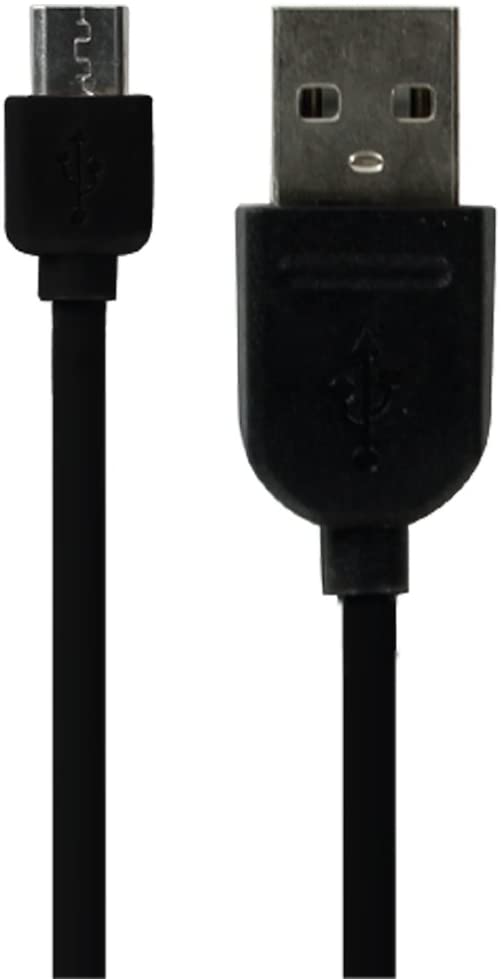 Premier Accessory Group Energizer Android Charger Micro USB Cable 8ft Fast Charging USB 2.0 Syncing Braided Cord Metal Tip, Black 8 Feet (ENG-NBMCSYBK)