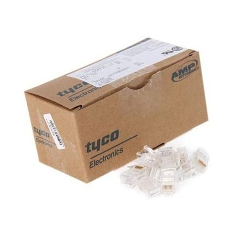AMP Tyco Unshielded Cat5e RJ45 Ethernet Network Modular Connector Plug( 5-554720-5)