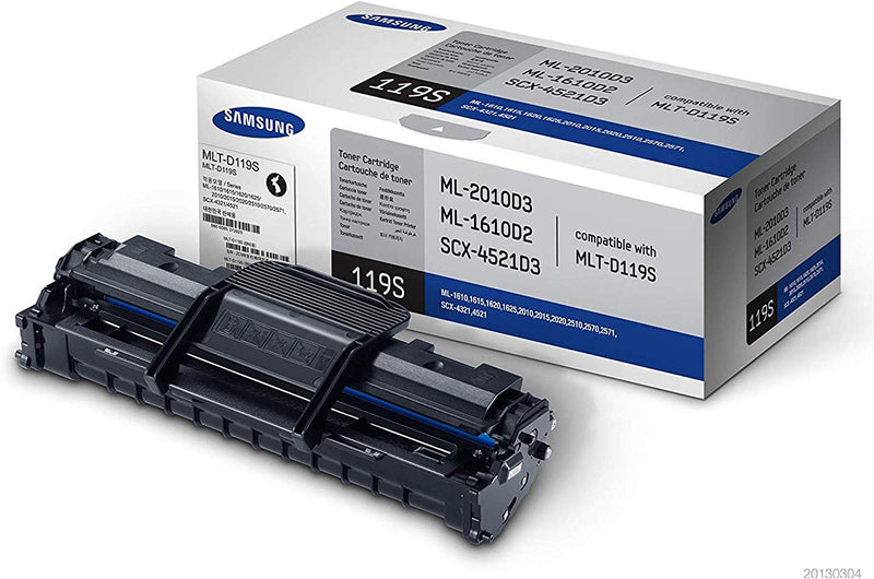 Samsung MLT-D119S/SEE Toner Cartridge Black for ML-1610, ML-2010, ML-2510, ML-2570, ML-2571N, SCX-4521F, SCX-4521FG