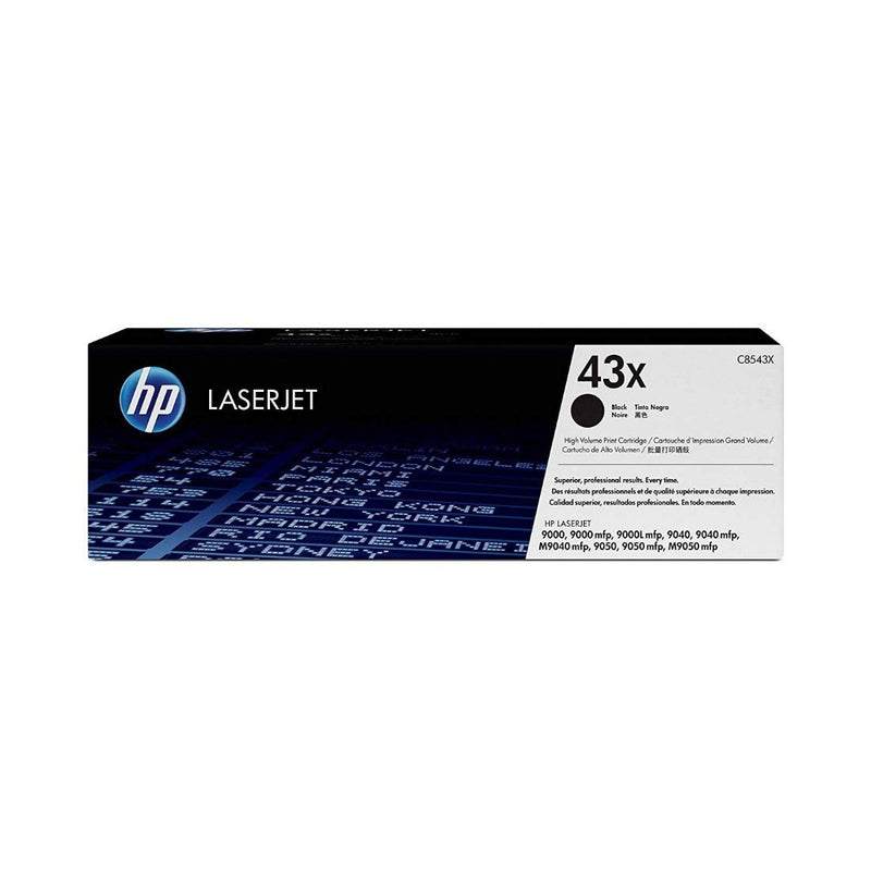 HP 43X Black LaserJet Toner Cartridge (C8543X)