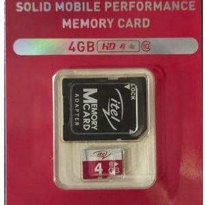 Itel 4GB MicroSD Memory Card