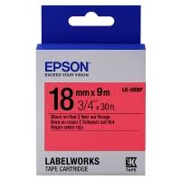 Epson Label Cartridge Pastel  LC-5RBP9 Black on Red tape 18MM (9M) (C53S626400)