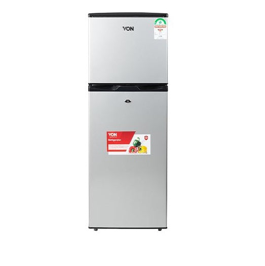 Von VART-19DHY 136Liters Double Door Refrigerator - Direct cool, Tropicalised compressor