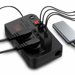 Green Lion Spark 3 Power Inverter - 300W, 4 USB port, Universal Pin sizes