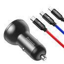 Baseus 3 in 1 Car Charger Suit 