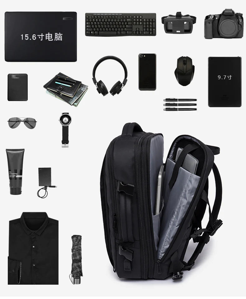 BANGE Travel Overnight Backpack -37L- bag carry, Laptop Multifunction High Quality USB Charging Waterproof Backpack Bag