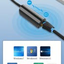 Vention CFABB USB-C 0.15M To 100M Ethernet Adapter - One USB 3.1 Type-C Male Connector, One RJ45 Female Gigabit Ethernet Connector