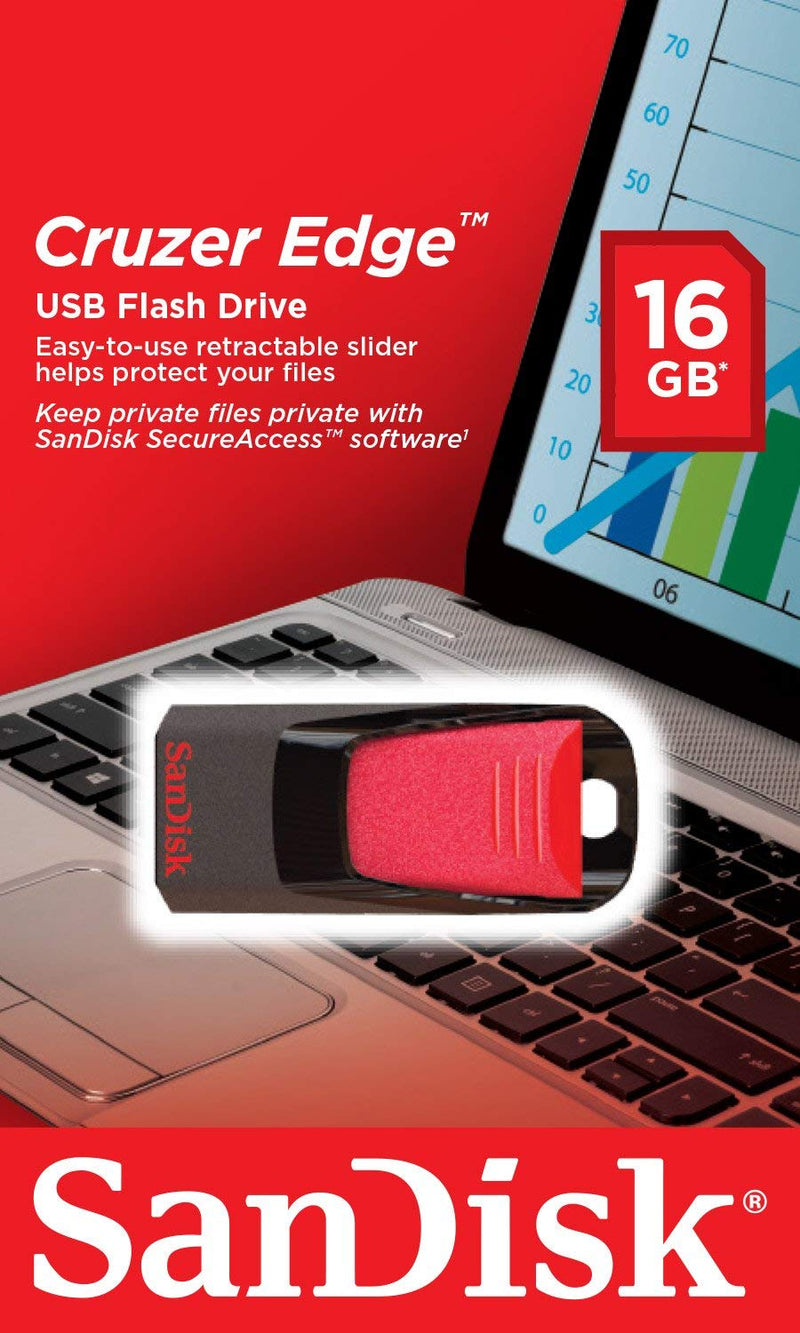 Sandisk Cruzer Edge Usb Flash Drive 16gb