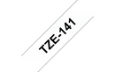 Brother TZe-141 Labelling Tape Cassette – Black on Clear, 18mm wide