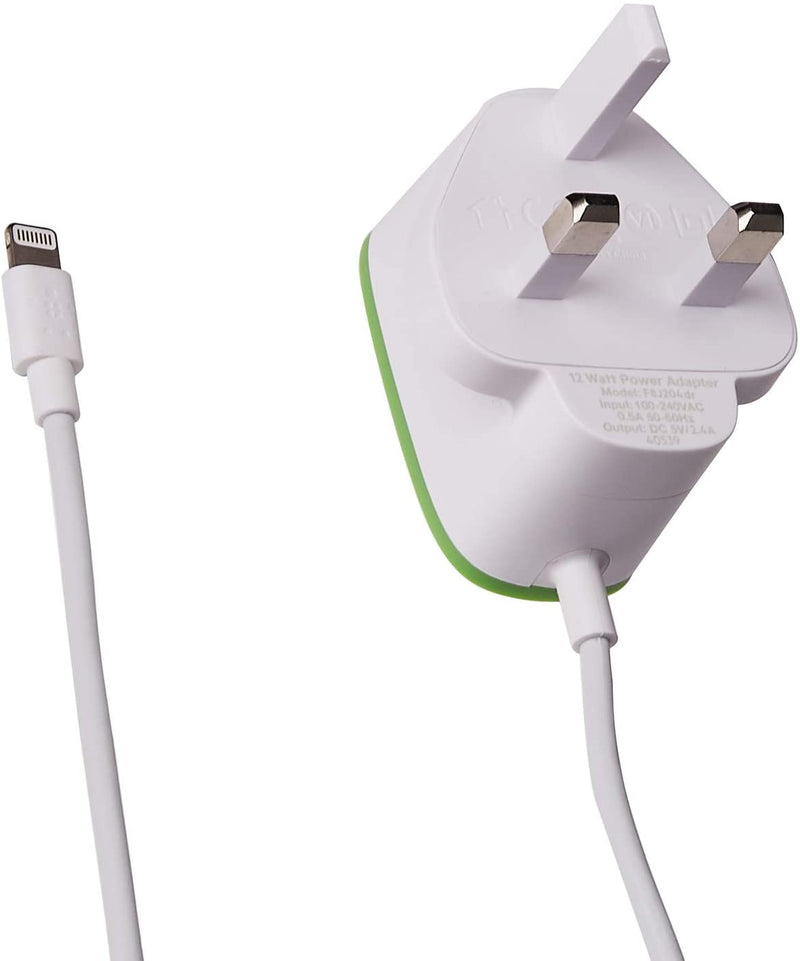 Belkin Home Charger With Lightning Cable - 1.8 Meter (F8J204DR06) - White