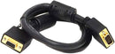 Monoprice 102897 3-Feet Super VGA Male to Female Monitor Cable (B0094AGSD0) with Ferrites Black