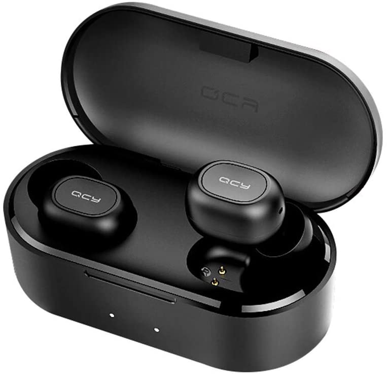 QCY T9 True Wireless Bluetooth Earbuds with Magnetic Charging Case (‎B089VX42MS)