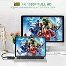 FUDIGO HDMI to VGA Adapter with 3.5 Audio Streaming (B07QDYGFV2)1080P HDMI to VGA Converter Plug for Computer, PC, Laptop HDTV Displayer Projectors