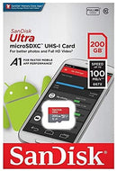 SanDisk 200GB Micro SDXC Ultra Memory Card Class 10 UHS-1 (SDSQUAR-200G-GN6MN)
