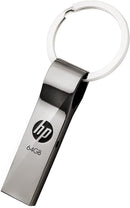 HP V285W 64GB USB 2.0 Metallic Flash Drive -HPFD285W-64