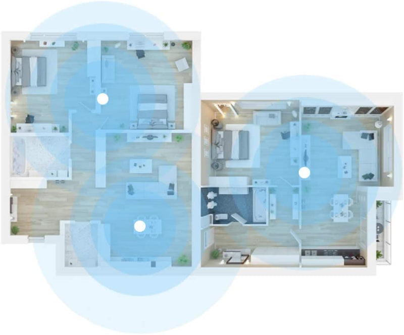 D-Link COVR-1103 AC1200 Dual-Band Whole Home Mesh Wi-Fi System (Set of 3, Gapless Reception Cover of Your Home with Fast and Stable WiFi