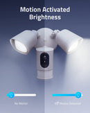 Anker eufy Floodlight Cam 2, 2K, Built-in AI, 2-Way Audio,(T84203W2)