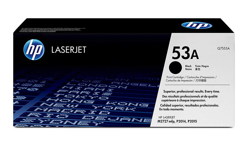 HP 53A Black Original LaserJet Toner Cartridge (Q7553A)