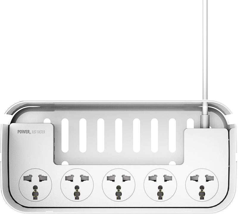 LDNIO Smart Management Power Extension Box With 5 Socket Ports and 3 USB fast charging Ports, 2M - SC5309